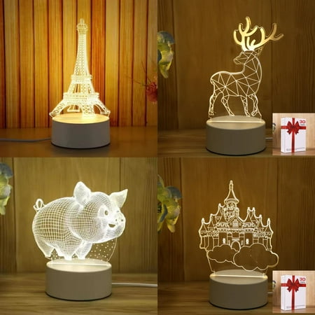 

WAGZOQN Beautiful Eye-catching Festive Acrylic LED Neon Sign Lamp for Xmas Christmas Decoration in Bedroom - 3D USB Night Lights - Decor Gifts - Xmas Christmas