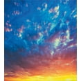 thumbnail image 3 of Yellow and Blue Duvet Cover Set, Dramatic Sky Sunset Scenic Cloudscape Idyllic Twilight Eco Picture, Decorative 3 Piece Bedding Set with 2 Pillow Shams, King Size, Coral Earth Yellow, by Ambesonne, 3 of 3
