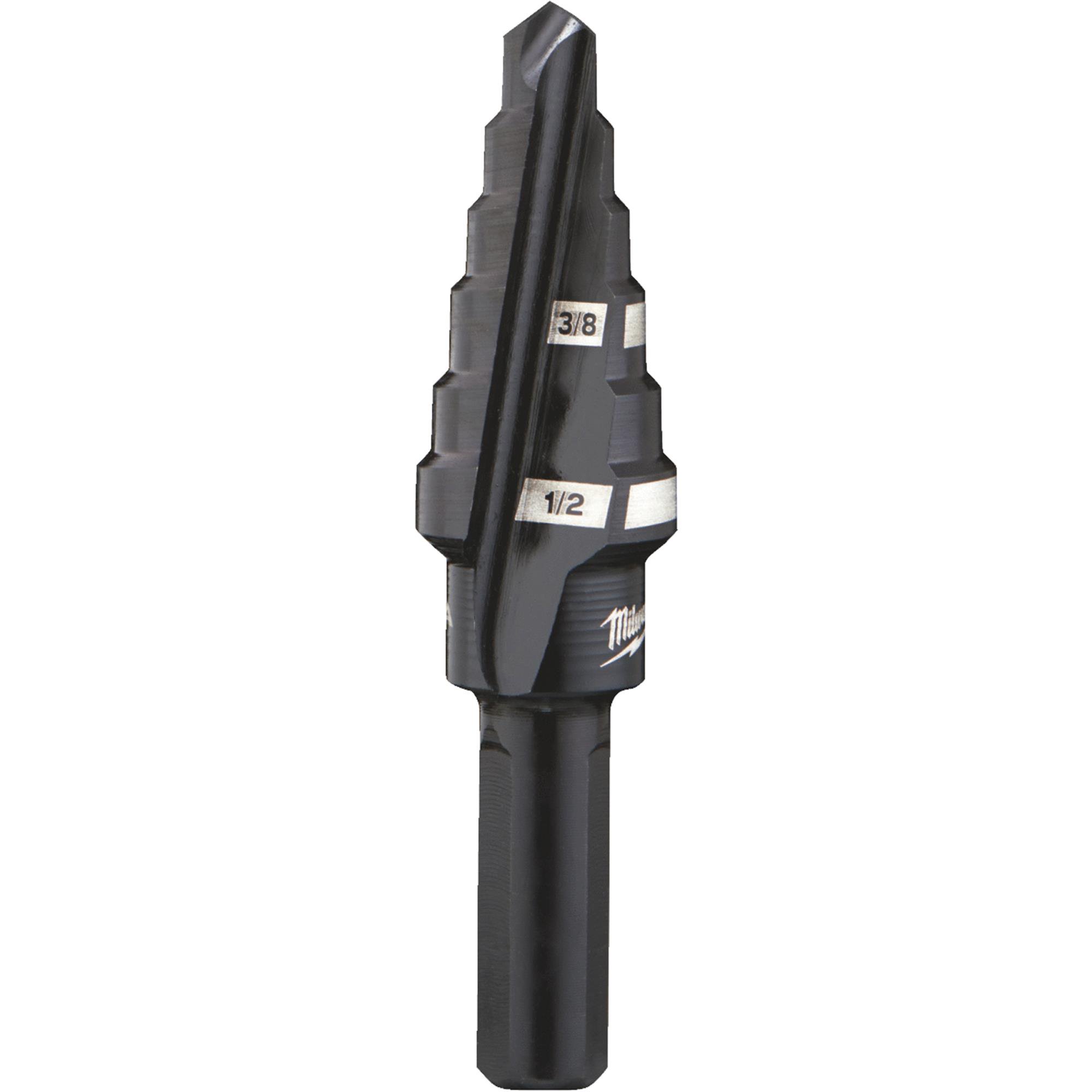 Milwaukee 48899206 6 Step Drill Bit, 3/8" & 1/2" by 1/16" Walmart