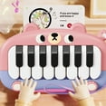 thumbnail image 1 of Aodebiao 1 Packs 's Portable Electronic Piano Toy with Light Up Keys, Music Learning Keyboard for Toddlers, Early Educational Musical Instrument Gift for , Interactive Playtime Fun, 1 of 7