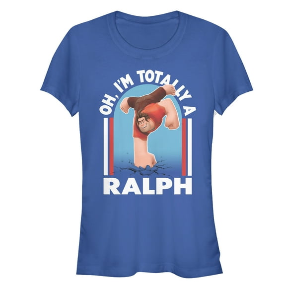 Junior's Ralph Breaks the Internet Totally a Ralph  Graphic Tee Royal Blue Small