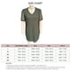 thumbnail image 2 of Camisa de manga corta con cuello en V y encaje, camiseta de verano con cuello en V y encaje para mujer, camiseta de verano con cuello en V y encaje, confiable y duradera, 2 of 2