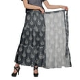 thumbnail image 2 of Moomaya Printed Long Skirt For Women Wrap Style Plus Size 3 Tier Maxi Skirt, 2 of 6