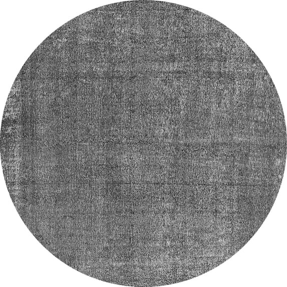 Ahgly Company Indoor Round Oriental Gray Industrial Area Rugs, 3' Round