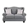 thumbnail image 2 of ACME Hanse Causeuse avec 2 Coussins en Tissu Gris, 2 of 4