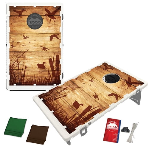 Rustic Duck Hunter Portable 2x3 Bean Bag Toss Cornhole Style Game by BAGGO