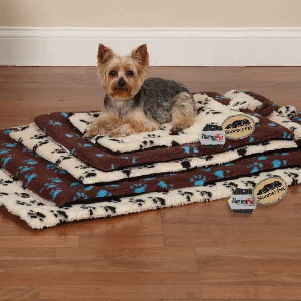 SP ThermaPet Paw Print Crate Mat S Wht