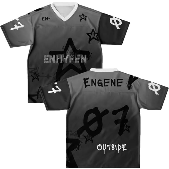 Unisex ENHYPEN Walk the Line Tour Jersey T-Shirt - K-Pop Concert Outfit for ENGENE, Fan Merch Jersey