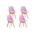 thumbnail image 1 of Set De 4 Sillas De Comedor Eames Modernas Komfort Color Lila, 1 of 5