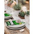 thumbnail image 5 of Saint Patrick's Day Cloth Napkins Set of 4 Reusable Dinner Napkins, Spring Green Grass Truck Gray Wood Plaid Cocktail Napkin Washable Table Napkins for Wedding/Holiday Party/Baby Shower 20"x20", 5 of 7