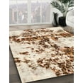 thumbnail image 3 of Ahgly Company Machine Washable Indoor Rectangle Abstract Light Brown Area Rugs, 8' x 10', 3 of 7