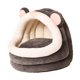 thumbnail image 1 of Bonita cama para gatos con base antideslizante, lavable, cómoda y cálida tienda de campaña para mascotas, cueva para perros y gatos Gris, 1 of 7