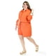 thumbnail image 1 of Set de lino camisa y short Roman Fashion /Tallas Extras, 9103 (Naranja) naranja 36, 1 of 6