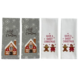 African American Black Santa Kitchen Towels And Dish Towels, 18 X 26 Inch  Heilwiy Christmas Winter Xmas Holiday Ultra Hs