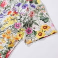 thumbnail image 4 of Floral Hawaiian Shirt For Men Colorful Button-down Shirt Short Sleeve 100% Cotton Shirt Sunlight Florals, 4 of 8