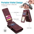 thumbnail image 5 of ETFAST Wallet Card Slot Flip Zipper Leather Phone Case For A72 A52 A32 A12 A71 A51 A70 A50 A40 A30 A20 A10 Leather Phone case, 5 of 10
