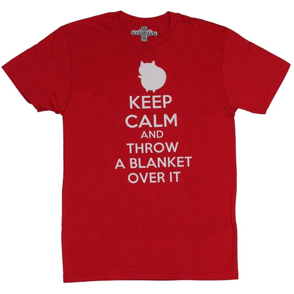 The Bravest Warriors Mens T-Shirt - Keep Calm And Throw A Blanket on It (Small)