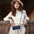 thumbnail image 6 of Envelope Design for Samsung A23 4G Case RFID Blocking Wallet Card Holder Leather PU Flip Cover Folio Lanyard Crossbody Strap Women Girl Magnetic Clasp Kickstand for Samsung Galaxy A23 4G, Blue, 6 of 10