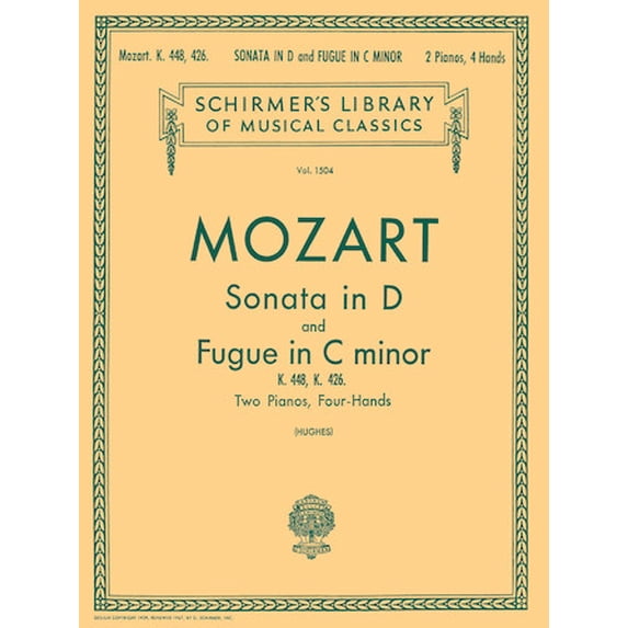 Sonata in D (K.448); Fugue in C Minor (K.426) (Wolfgang Amadeus Mozart) Piano Du (Sheet Music/Songbook)