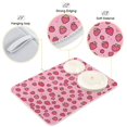 thumbnail image 3 of Yayeee Dish Drying Mat for Kitchen Counter 16"x18" Microfiber Absorbent Pad, Strawberry Bliss, 3 of 7