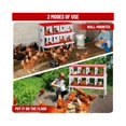 thumbnail image 5 of Chic-Ken Nesting B-ox, 6 Compartment Chicken Nesting Box with Legs, Metal Chicken Laying Boxes with Perch, Metal Roll Away Eggs Laying Boxes, Versatile Wall Mount or Free Standing for Chickens, 5 of 7
