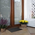 thumbnail image 3 of Evideco Black Checkerboard Rubber Door Mat 24x16 Inches - Rubber Backing, Weather Resistant - Outdoor - Front Door Mat for Entryway, Porch, Patio, 3 of 9