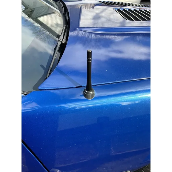 4 inch " Short Black Aluminum Antenna Mast AM/FM for CHEVROLET CAMARO 1982-2002