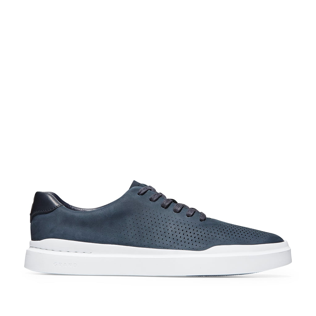 Cole Haan Men's Grandpro Rally Laser Cut Sneaker in Navy Ink