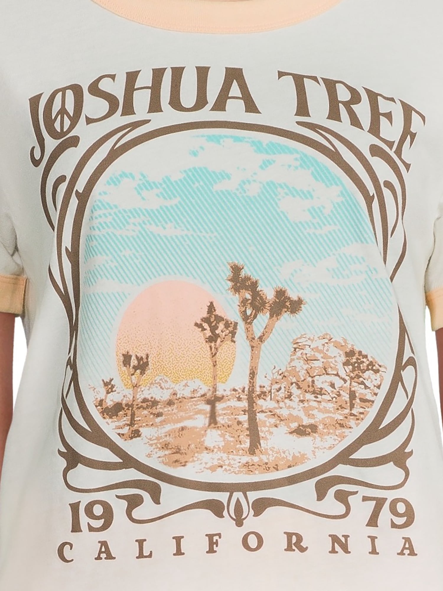 Joshua Tree Women's Ringer Tee and Short Sleep Set, 2-Piece