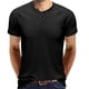 thumbnail image 2 of Moda hombre casual manga corta botón patchwork tops sudaderas blusa Pompotops oipoqjl7087, 2 of 5