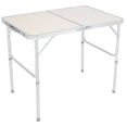 thumbnail image 3 of Hassch 3ft Aluminum Alloy Folding Table, Indoor & Outdoor Heavy Duty Portable Table with Handle for Picnic, Party, Camping, White, 3 of 10