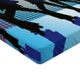thumbnail image 2 of Ambesonne Pale Blue Fitted Sheet, Dancing Night Club, Queen Size, Aqua Black Purple, 2 of 3
