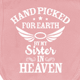 thumbnail image 3 of Inktastic Handpicked for Earth by My Sister in Heaven with Angel Wings Baby Burp Cloth, 3 of 3