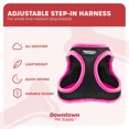 thumbnail image 4 of Downtown Pet Supply Step In Dog Harness No Pull, XX-Large, Black w/ Pink Trim, 4 of 8