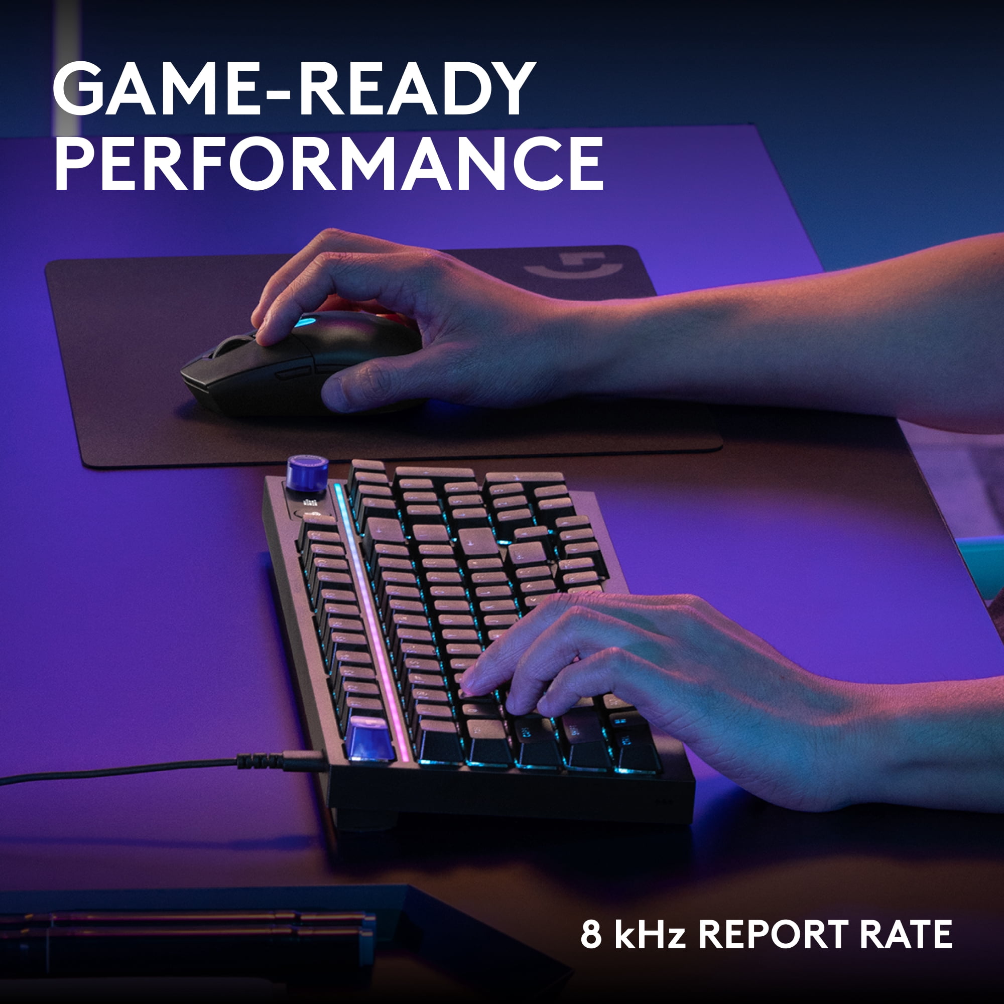 Logitech G316 X 98 Gaming Keyboard, 8 kHz Report Rate, Hot-Swappable Tactile Switches, Gasket Structure, USB-C, RGB Lightsync, for PC, Black