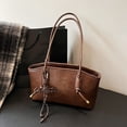 thumbnail image 1 of Bolso de hombro vintage para mujer – Bolso clásico con correa ajustable, bandolera de piel vegana para uso diario, elegante bolso de noche, 1 of 4