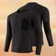 thumbnail image 1 of Blusas y camisas de manga larga con cuello redondo para hombre, estilo casual, a la moda, de color liso, para correr, fitness, con cremallera elástica alta, bolsillo, manga larga, cuello redondo, para, 1 of 7