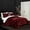 Burgundy, variant on Giuliana 5 Piece Comforter Set Crinkle Crushed Velvet Bedding
