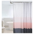 thumbnail image 2 of Cortina de ducha de 180 x 200 cm con 12 ganchos de secado rápido (The Waves), tela de poliéster impermeable y lavable a máquina, cortinas de baño, 2 of 5