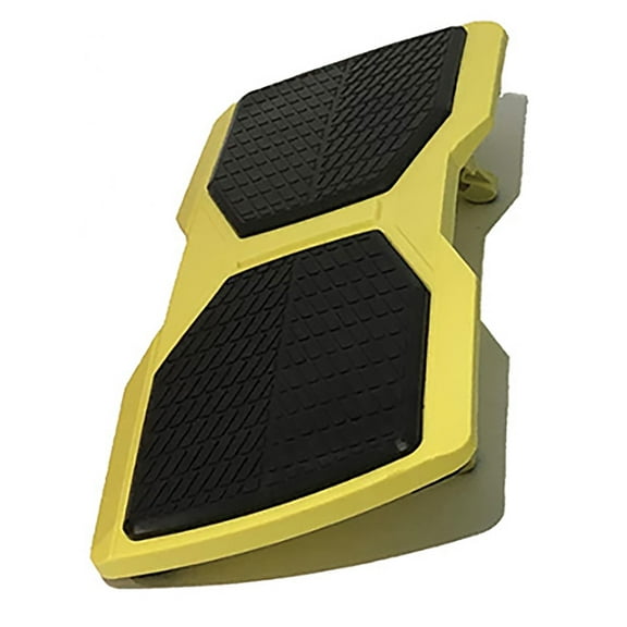 We're it Under Desk Ergonomic Footrest - Dual-Function Balance Board for Office Chairs, Anti-Fatigue Foot Support, 27"x12", Yellow
