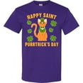 thumbnail image 3 of Inktastic St. Patrick's Day Happy Saint Purrtrick's Day T-Shirt, 3 of 5