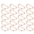 thumbnail image 3 of 20pcs D Rings Glossy Comfortable Durable Wearable DIY Making Compact Practical Bag Buckles for BraceletsGold 3.8x25x15mm, 3 of 14