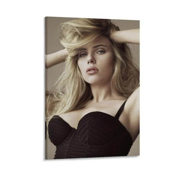 American Actress Scarlett Johansson Poster  Art Poster Canvas Painting Decor Wall Print Photo Home Modern Decorative Posters