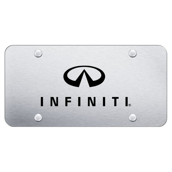 Infiniti Laser Etched Logo License Plate (Chrome)