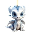 thumbnail image 2 of RnemiTe-amo Dragon Christmas Tree Hanging Ornament Christmas Cute Acrylic Dragon Figurines Christmas Tree Hanging Ornament,Hanging Car Ornaments,Charm Pendant Gifts Holiday Party Craft Decor, 2 of 8