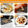 thumbnail image 5 of 900W 25 Holes Pancake Maker, Nonstick Baking Maker, Cupcake Maker Machine, Baking Maker with Precise Temperature 0-300℃, 8.8LB Waterproof Switch Non-Stick Surface for Breakfast Bar Catering, 5 of 9