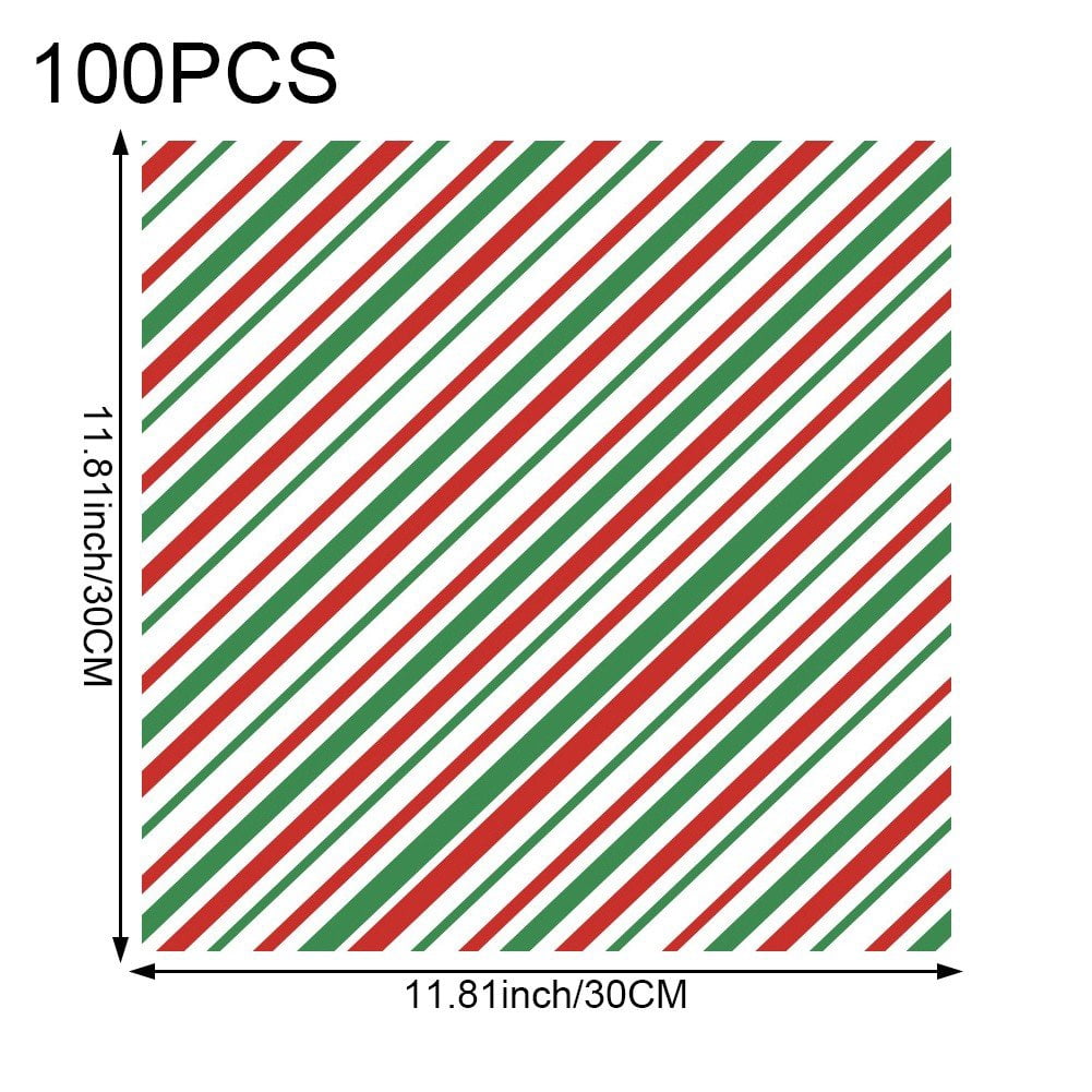 100Pcs Christmas Greaseproof Paper Sheets Sandwich Wrapping Paper, Greaseproof Wrap Paper Food Basket Liners for Outdoor Picnic, Churches, Home Party, Restaurants
