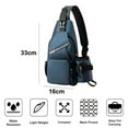 thumbnail image 2 of Bolsa de pecho trasera recargable por USB, bolsa de pecho con taza de agua, mochila pequeña de viaje para exteriores a prueba de salpicaduras, 2 of 5