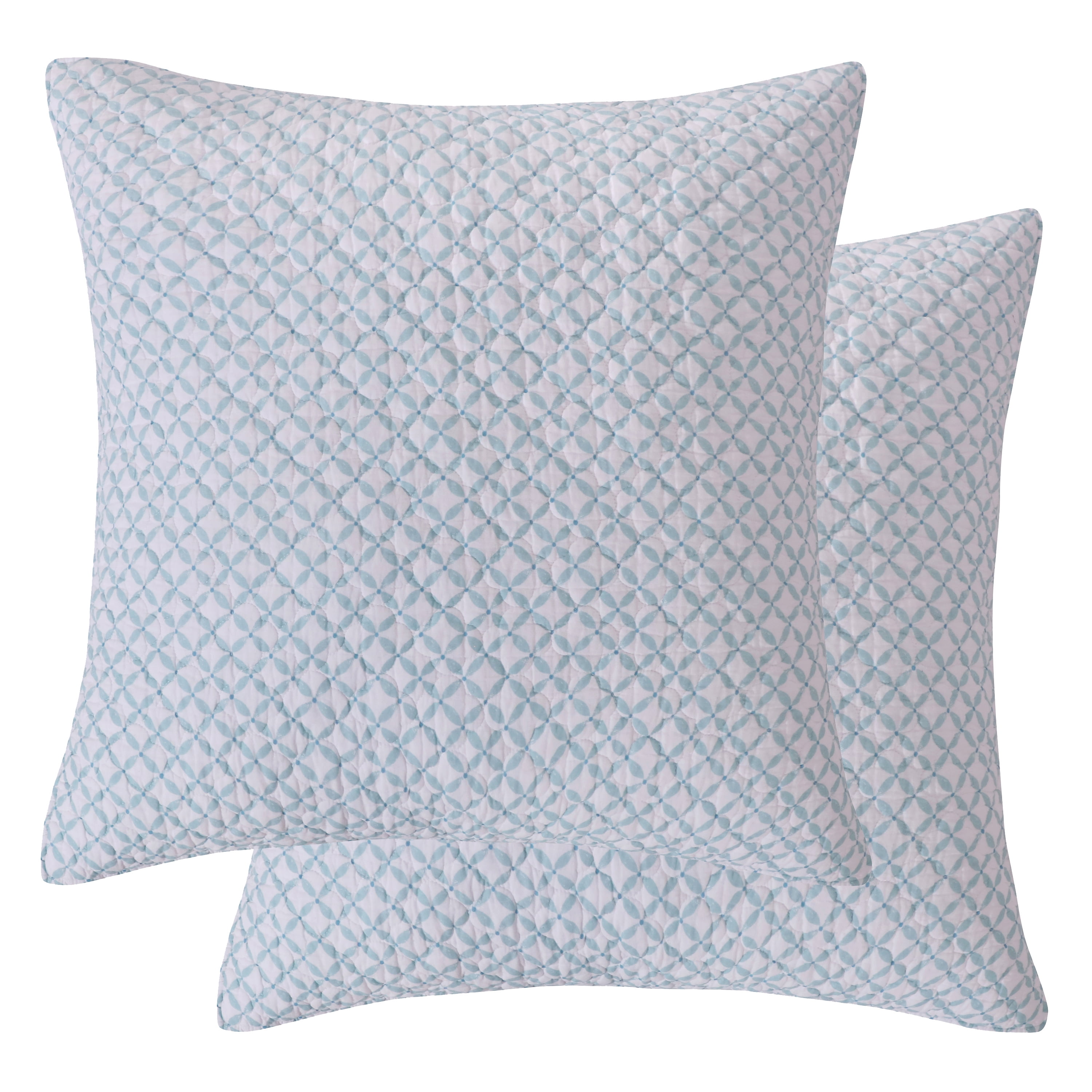 Levtex Home - Cortona Paisley - Quilted Euro Shams Set of Two (26 x 26 ...