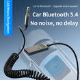 thumbnail image 4 of Receptor Bluetooth 5.4 Auxiliar para Coche, Adaptador y Convertidor de Bluetooth, Actualización de Audio Antiguo, Receptor Inalámbrico Bluetooth., 4 of 5